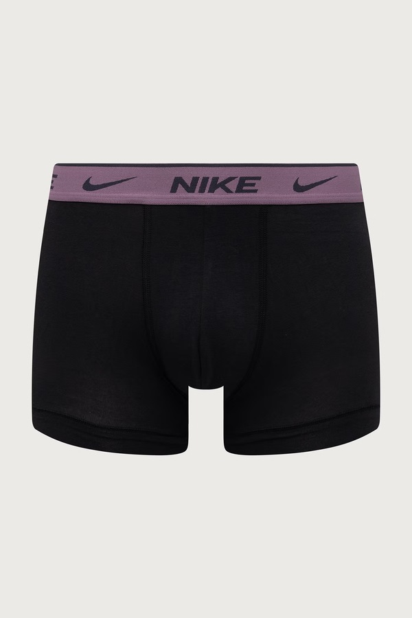 Боксери чоловічі бавовняні з еластаном 3 шт. Nike колір чорний фото 2
