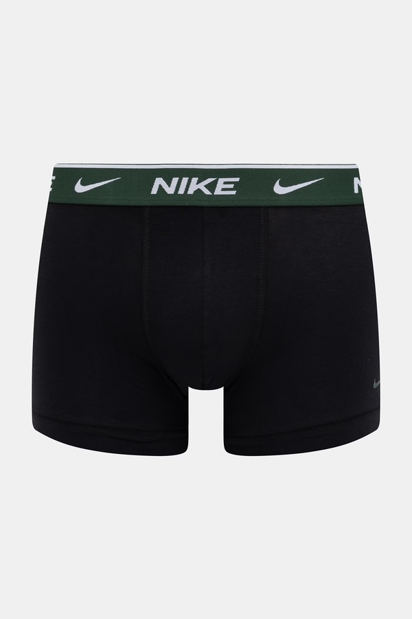 Облягаючі боксери чоловічі бавовняні з еластаном 3 шт. Nike колір чорний