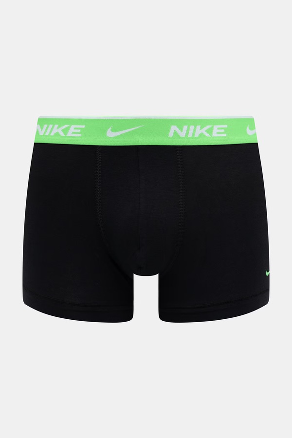 Облягаючі боксери чоловічі бавовняні з еластаном 3 шт. Nike колір чорний фото 4