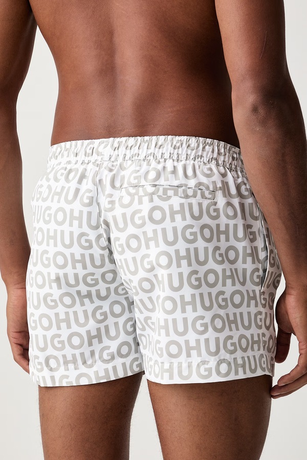 Шорти для купання чоловічі HUGO KALY_Swim short колір бежевий фото 2