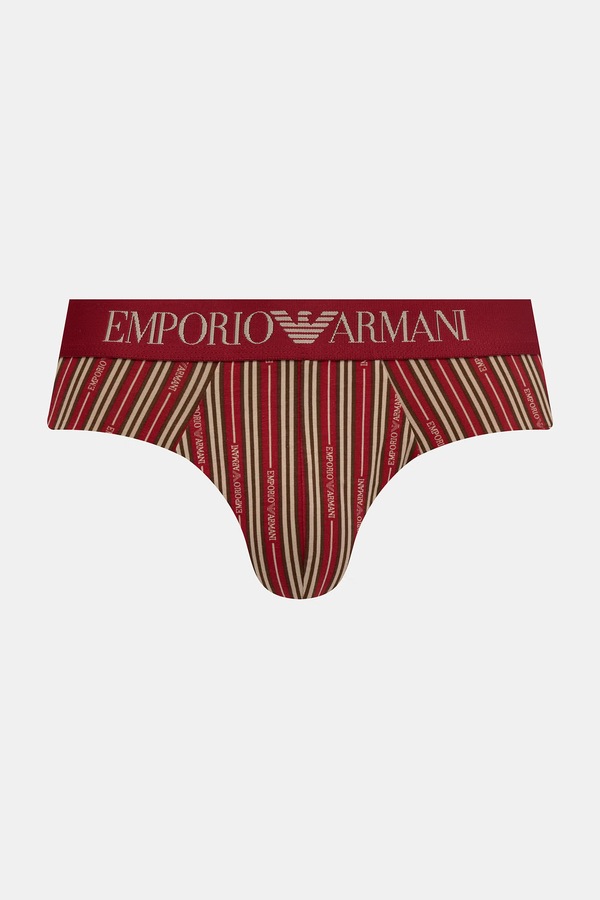 Сліпи чоловічі бавовняні з еластаном 2 шт. Emporio Armani Underwear колір червоний фото 2