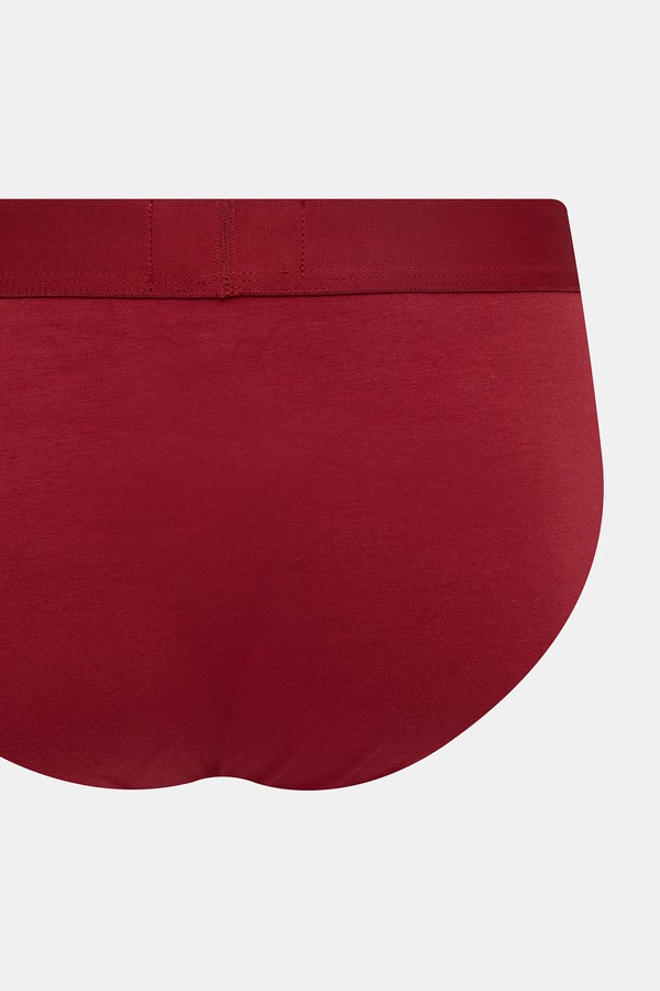 Сліпи чоловічі бавовняні з еластаном 2 шт. Emporio Armani Underwear колір червоний фото 4
