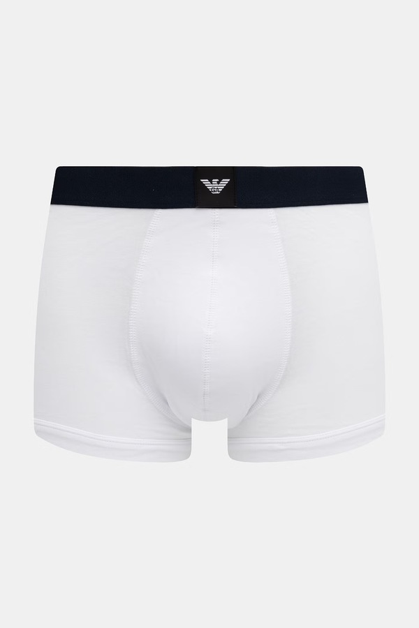 Боксеры мужские хлопковые с эластаном 3 шт. Emporio Armani Underwear цвет белый
