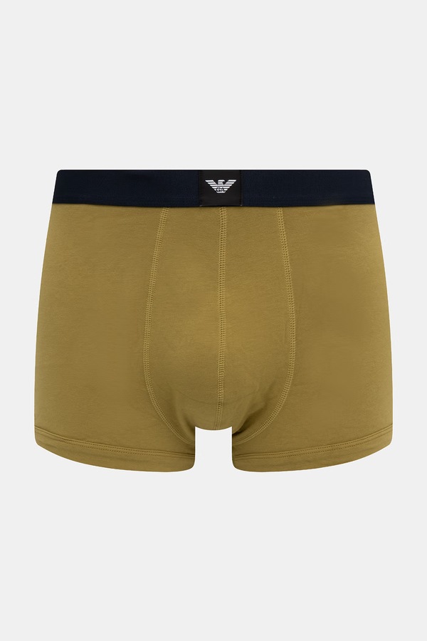 Боксеры мужские хлопковые с эластаном 3 шт. Emporio Armani Underwear цвет темно-синий фото 2