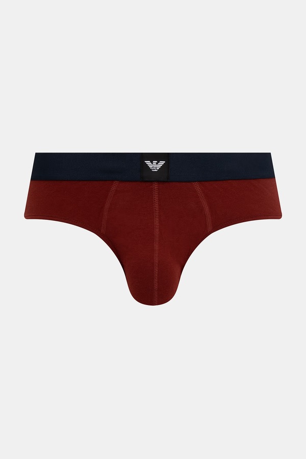 Сліпи чоловічі з бавовною 3 шт. Emporio Armani Underwear колір білий фото 2