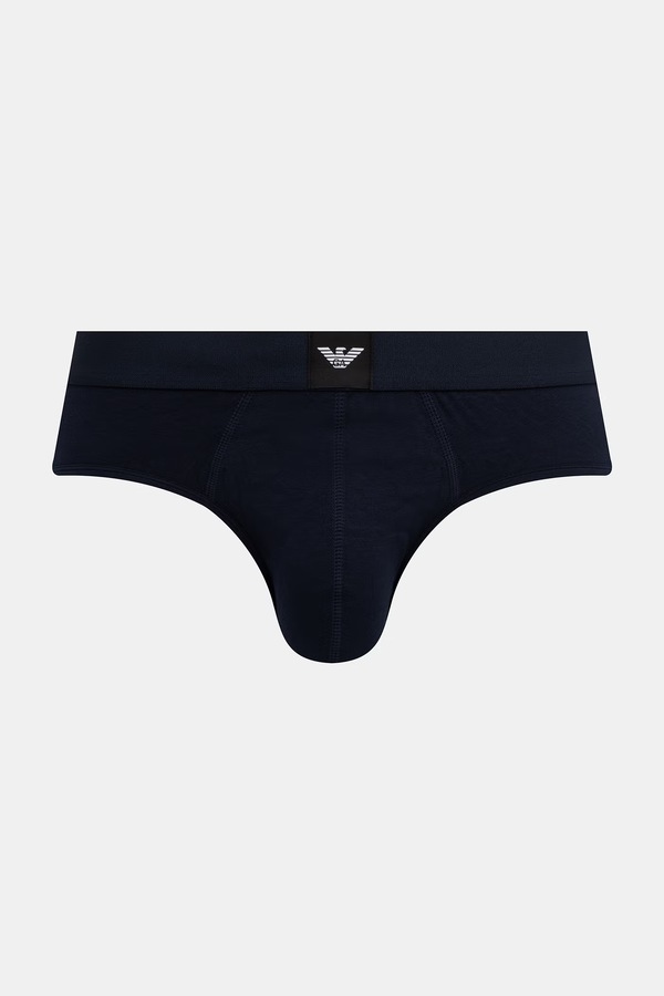 Слипы мужские с хлопком 3 шт. Emporio Armani Underwear цвет черный
