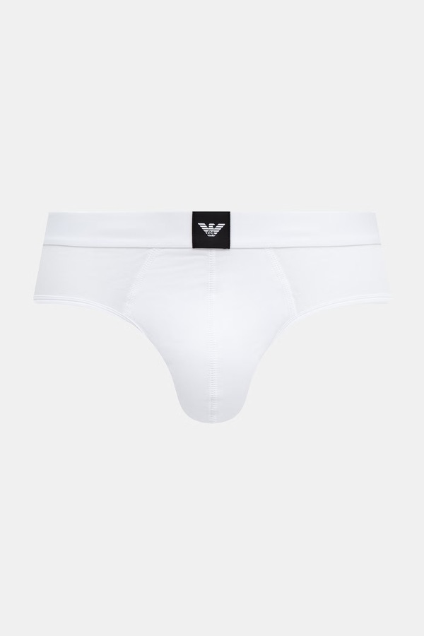Слипы мужские с хлопком 3 шт. Emporio Armani Underwear цвет черный фото 2