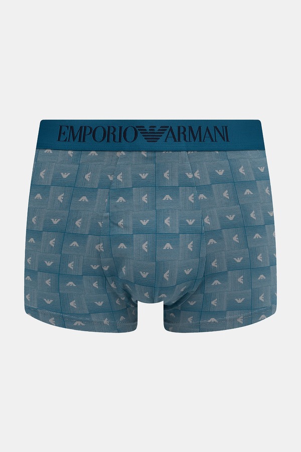 Облегающие боксеры мужские хлопковые с эластаном 2 шт. Emporio Armani Underwear цвет темно-синий фото 2