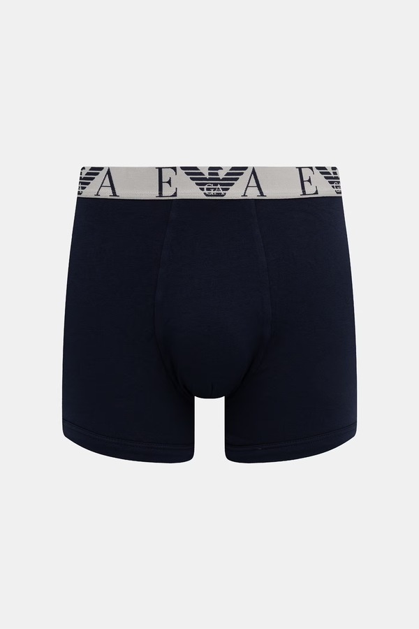 Боксери чоловічі з бавовною 3 шт. Emporio Armani Underwear колір сірий