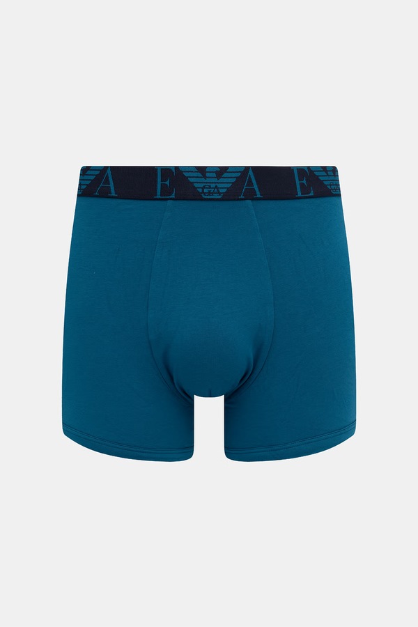 Боксери чоловічі з бавовною 3 шт. Emporio Armani Underwear колір сірий фото 4