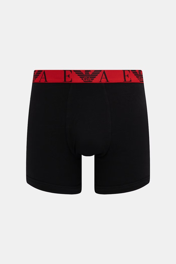 Боксери чоловічі з бавовною 3 шт. Emporio Armani Underwear колір чорний фото 2