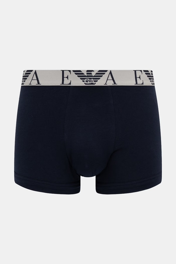 Облягаючі боксери чоловічі бавовняні з еластаном 3 шт. Emporio Armani Underwear колір сірий фото 4