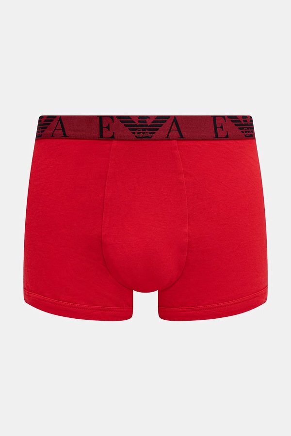 Облегающие боксеры мужские хлопковые с эластаном 3 шт. Emporio Armani Underwear цвет черный