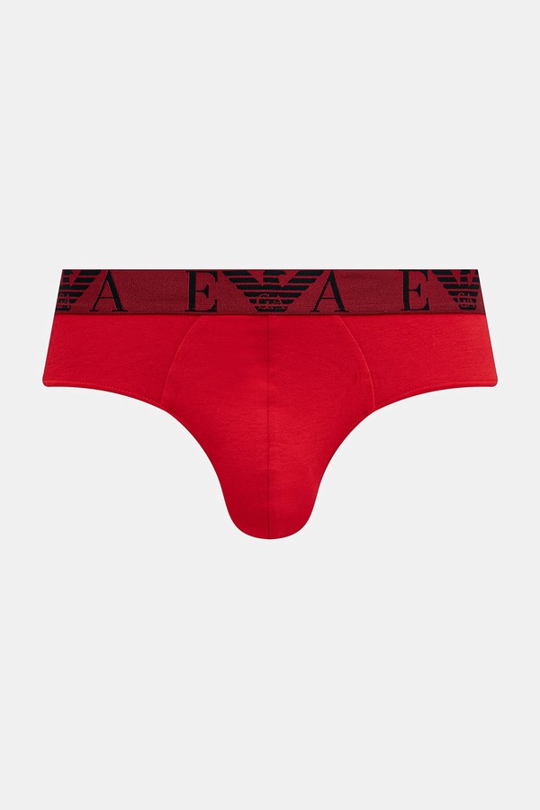 Слипы мужские хлопковые с эластаном 3 шт. Emporio Armani Underwear цвет черный