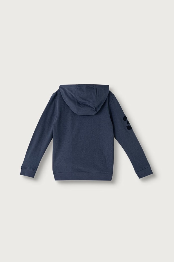 Кофта з капюшоном дитяча з бавовною U.S. Polo Assn. колір блакитний фото 2