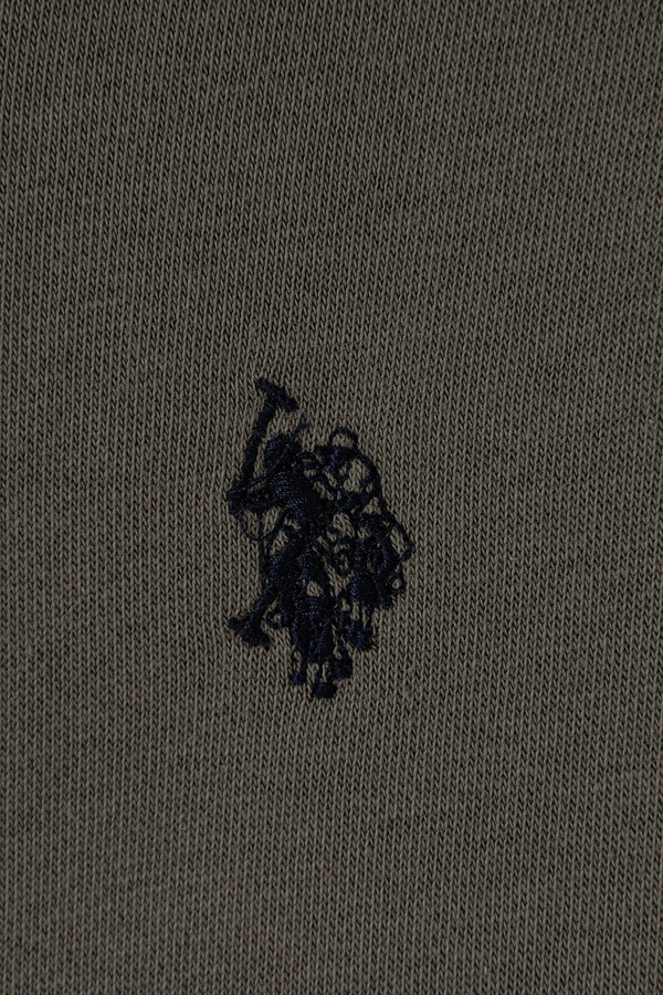 Кофта на застібці з капюшоном дитяча з бавовною U.S. Polo Assn. колір зелений фото 3