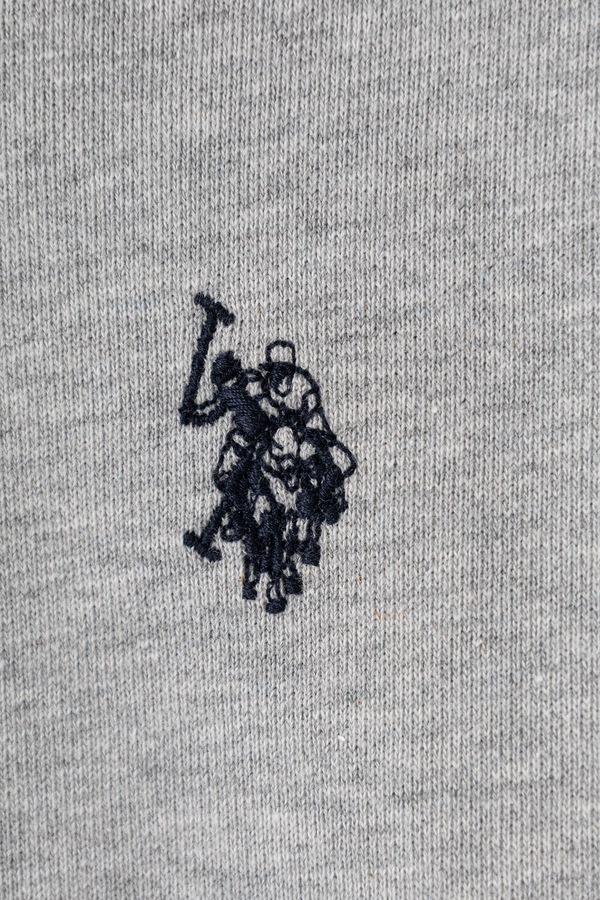 Кофта дитяча з бавовною U.S. Polo Assn. колір сірий фото 3