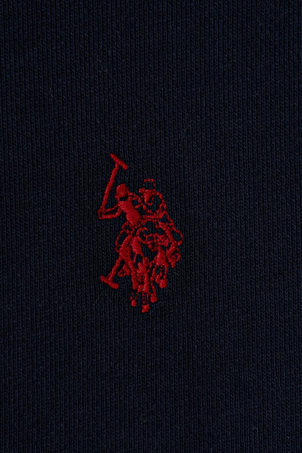 Кофта дитяча з бавовною U.S. Polo Assn. колір темно-синій фото 3
