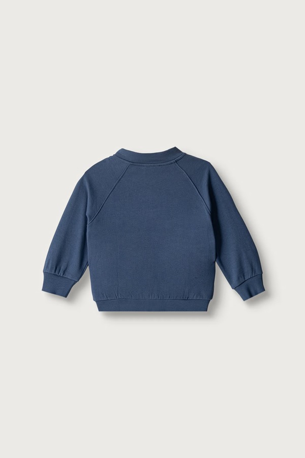 Кофта на застібці дитяча бавовняна United Colors of Benetton колір блакитний
