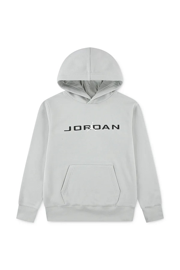 Кофта с капюшоном детская с хлопком Jordan цвет серый