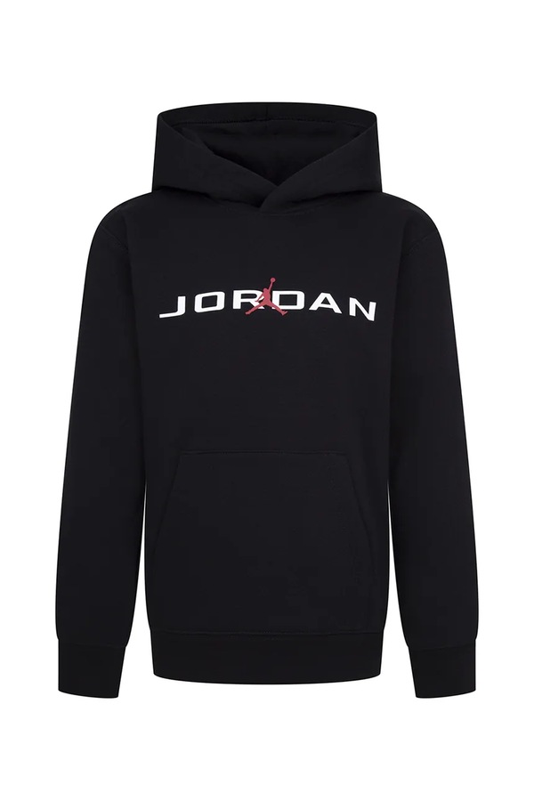 Кофта с капюшоном детская с хлопком Jordan цвет черный