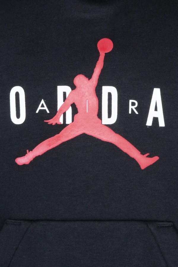 Кофта з капюшоном дитяча з бавовною Jordan колір чорний фото 3