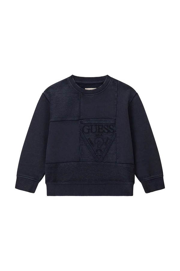 Кофта дитяча бавовняна Guess колір темно-синій