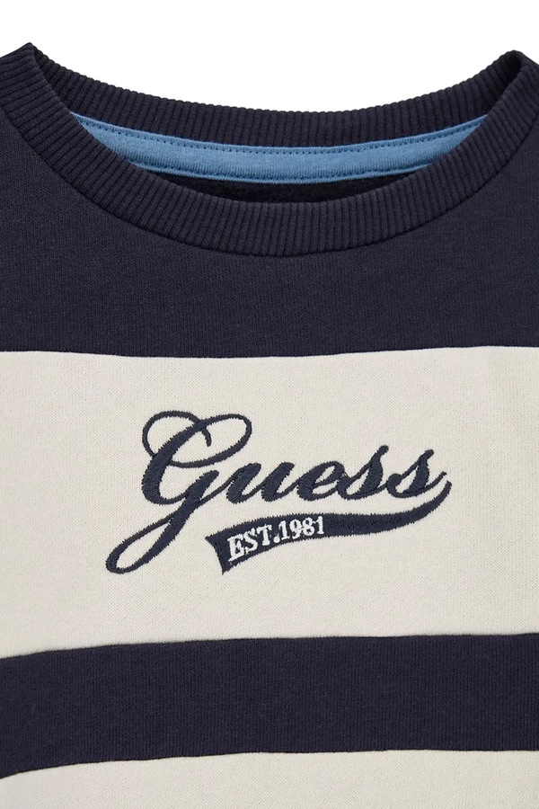 Кофта дитяча бавовняна Guess колір блакитний фото 2