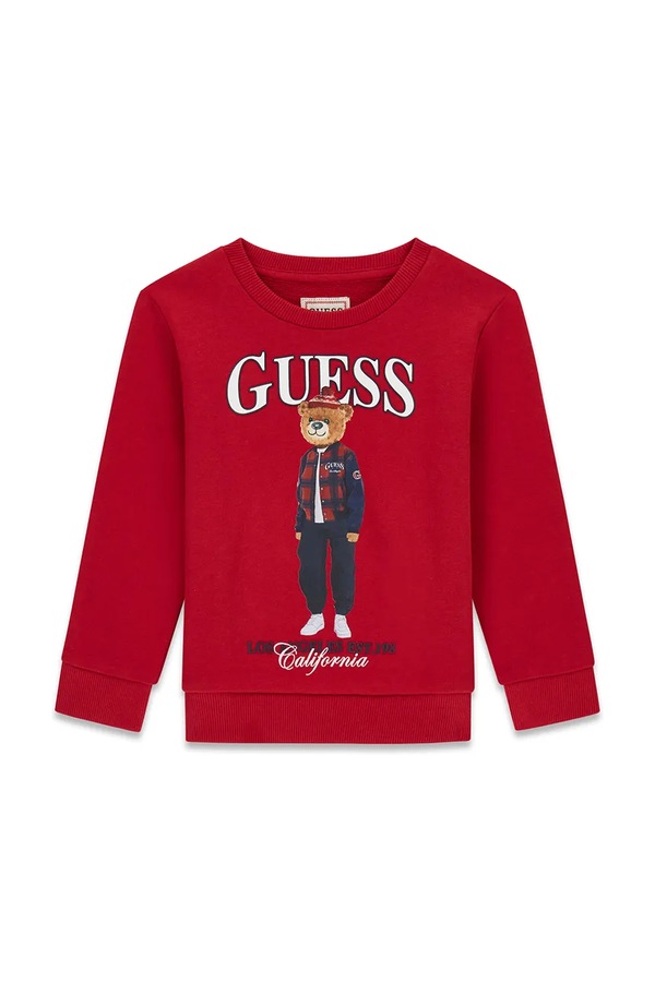 Кофта дитяча бавовняна Guess колір червоний