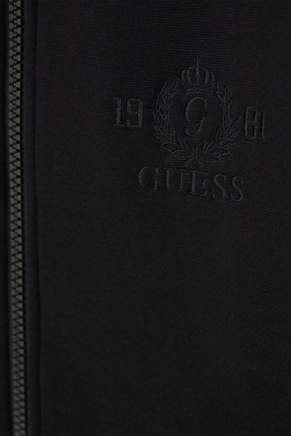 Кофта на застібці дитяча з віскозою Guess колір чорний фото 3