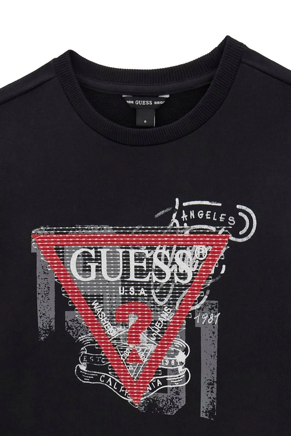 Кофта детская хлопковая Guess цвет черный фото 2