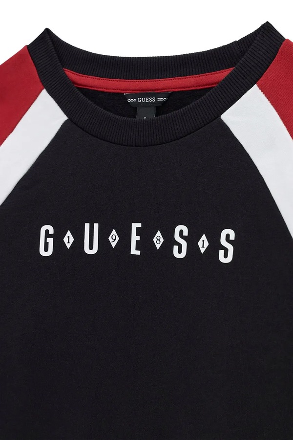 Кофта дитяча бавовняна Guess колір чорний фото 2