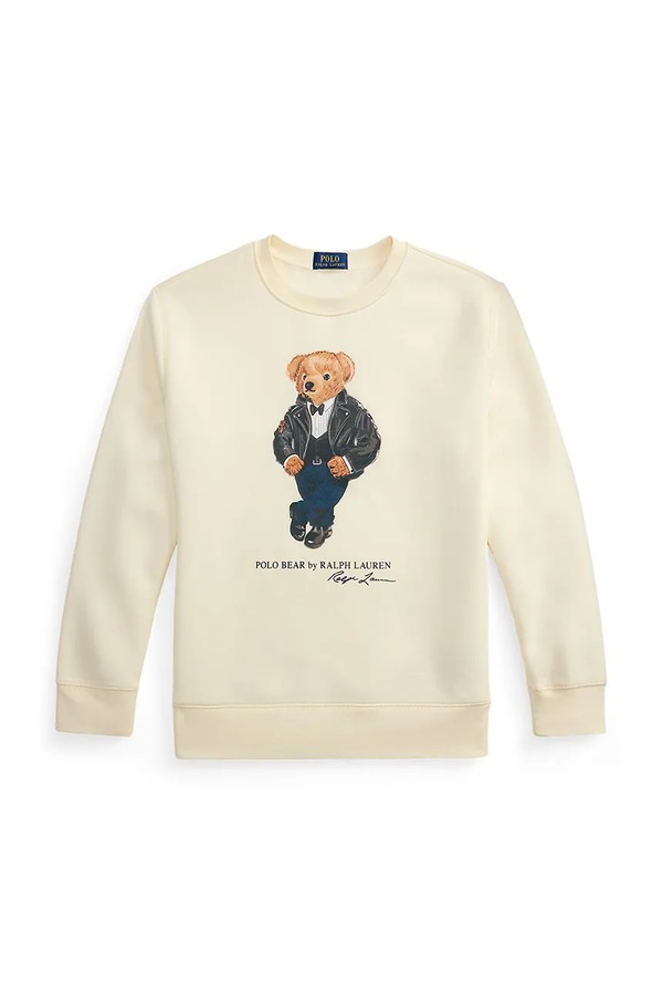 Кофта дитяча з бавовною Polo Ralph Lauren колір бежевий фото 2