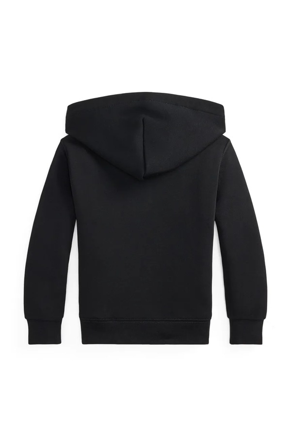 Кофта з капюшоном дитяча з бавовною Polo Ralph Lauren колір чорний фото 3