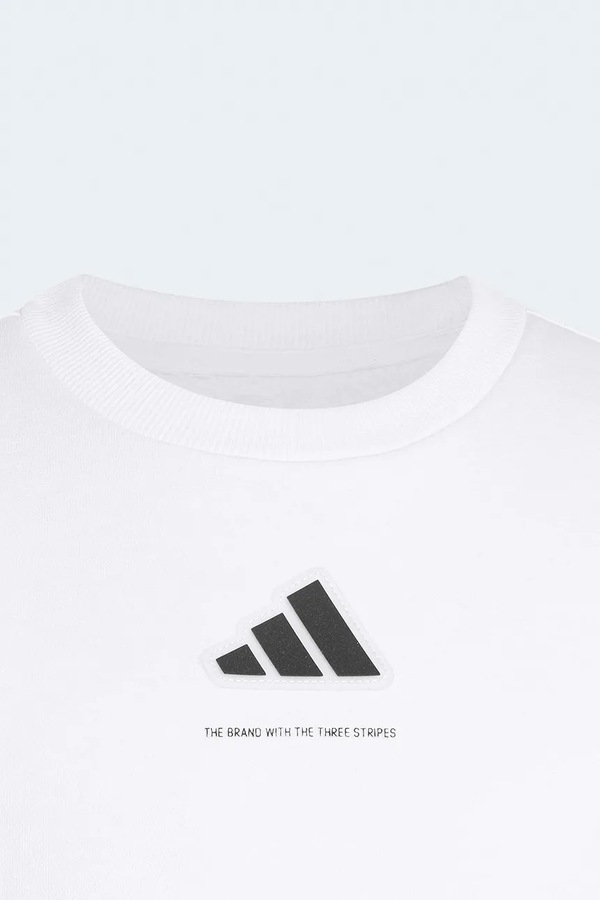 Кофта дитяча з бавовною adidas ONE SMU RANGE (SMU) колір білий фото 2