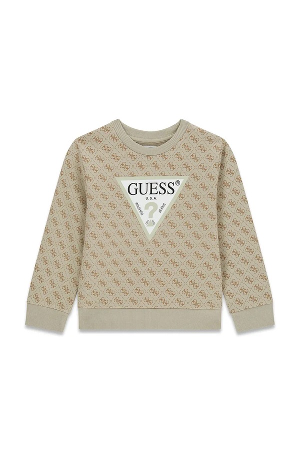 Кофта дитяча бавовняна Guess колір бежевий