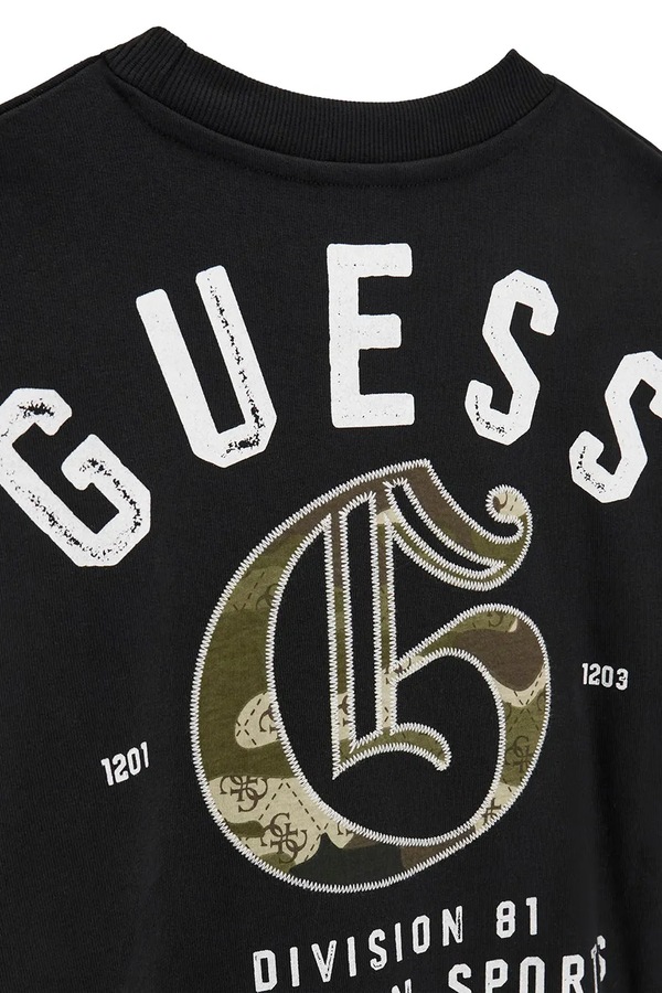 Кофта дитяча бавовняна Guess колір чорний фото 2