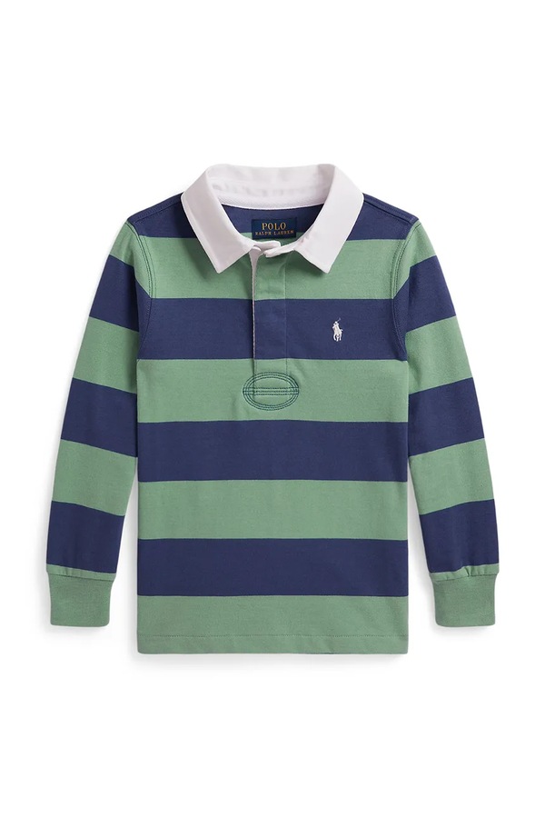 Кофта детская хлопковая Polo Ralph Lauren цвет бирюзовый фото 2