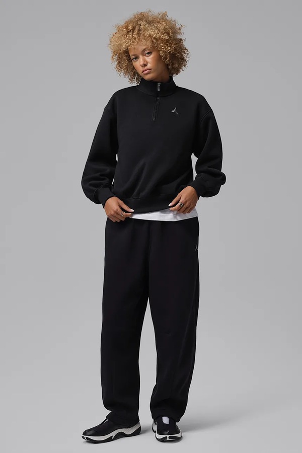 Кофта жіноча з бавовною Jordan Brooklyn Fleece колір чорний фото 3