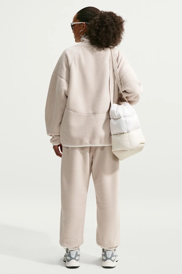 Флісова кофта жіноча Nike Sportswear колір бежевий фото 2