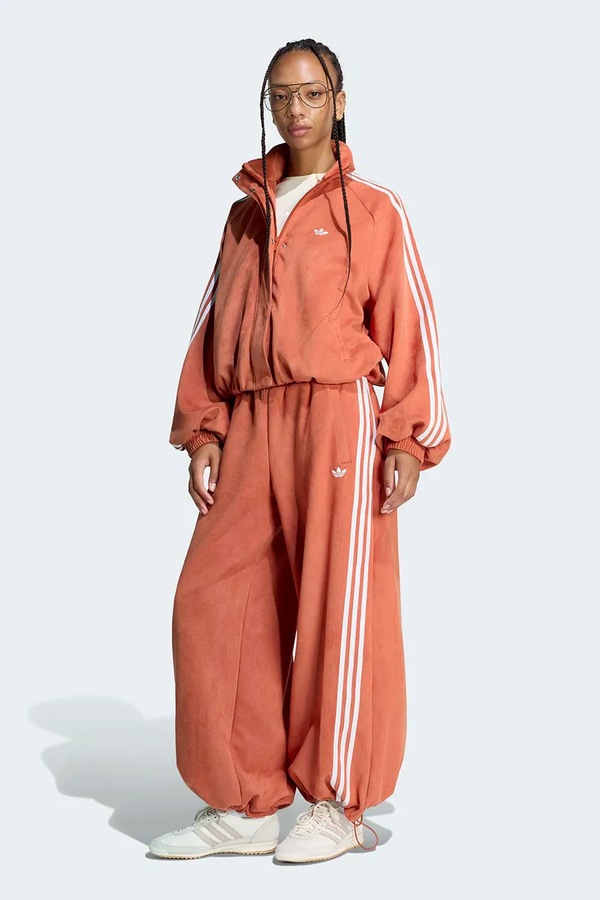 Кофта на застібці жіноча adidas Originals Adilenium Season 6 Faux Suede колір помаранчевий фото 3