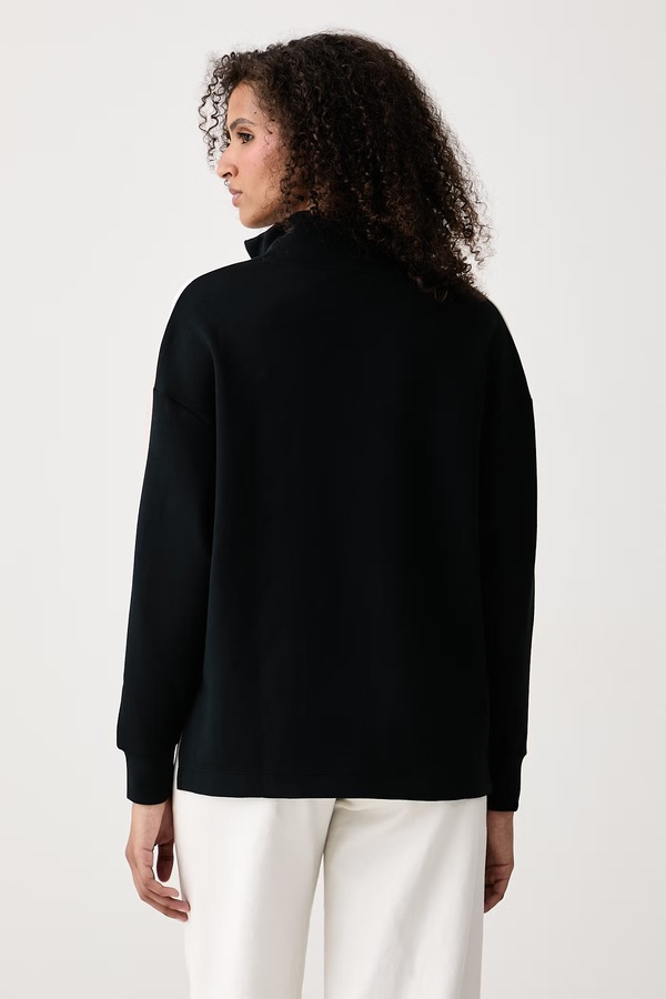 Кофта жіноча з модалем BOSS Mirage_Sweatshirt HZ колір чорний фото 3