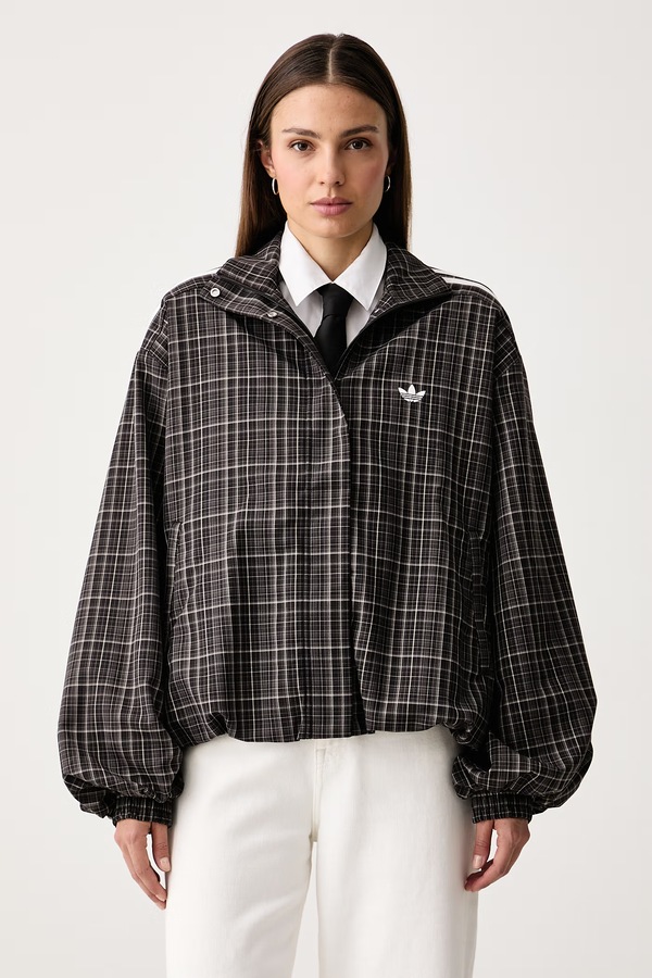 Кофта на застібці жіноча з віскозою adidas Originals Advanced Archive колір коричневий