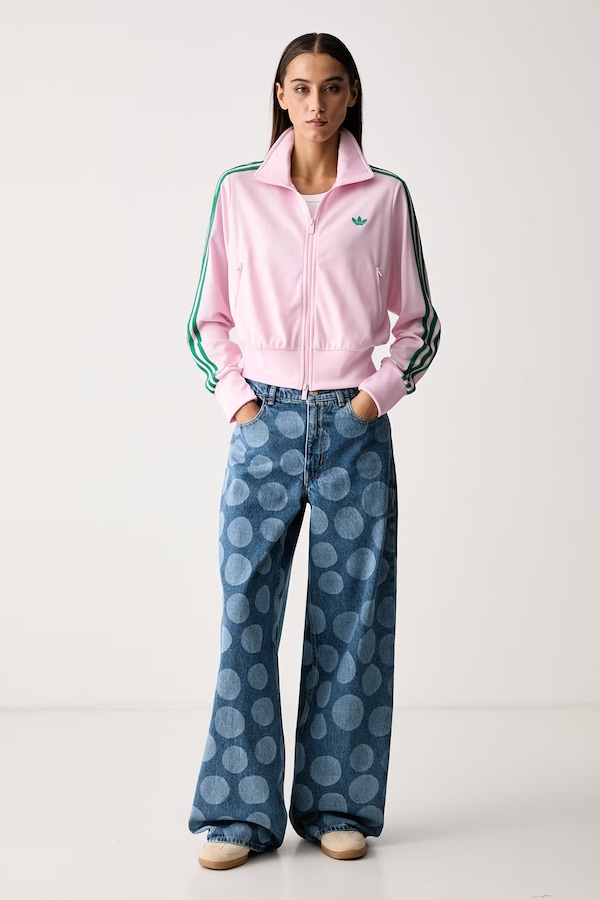 Кофта з капюшоном жіноча adidas Originals Firebird Classic колір рожевий