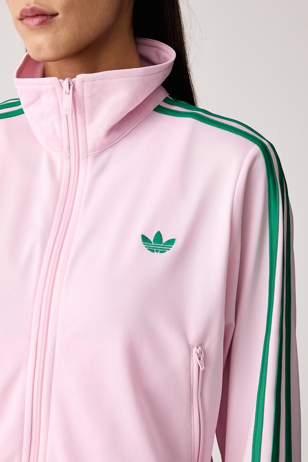 Кофта з капюшоном жіноча adidas Originals Firebird Classic колір рожевий фото 4