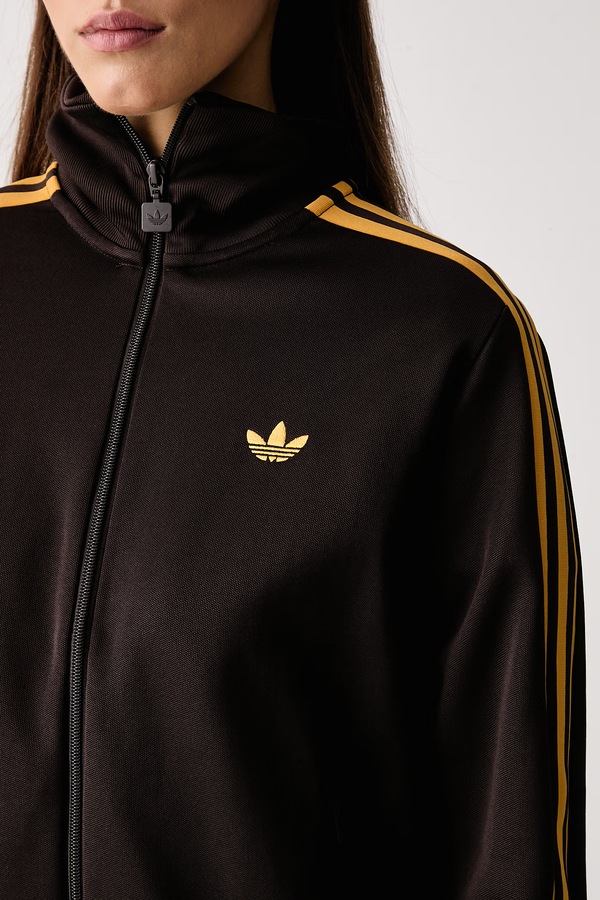Кофта дитяча з бавовною adidas Originals Beckenbauer колір коричневий фото 4