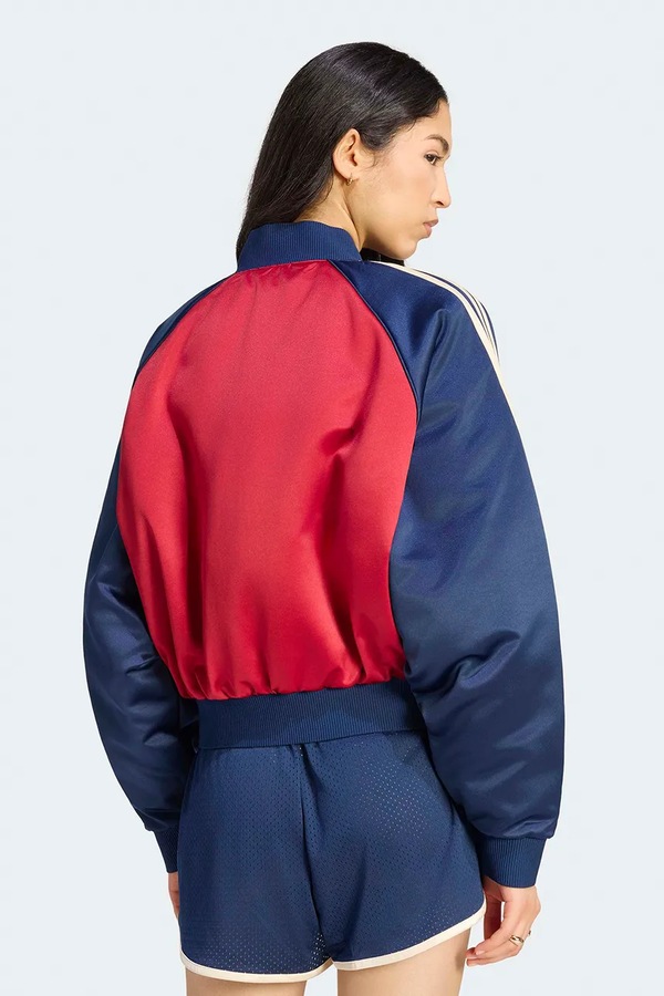 Куртка-бомбер жіноча adidas Originals Satin SST Bomber колір червоний фото 2