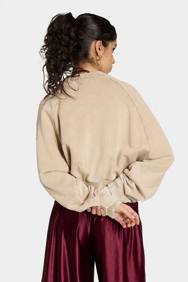 Кофта жіноча бавовняна adidas Originals SST Double Layered колір бежевий