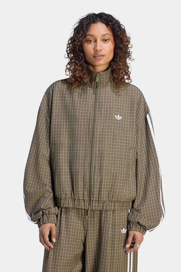 Кофта женская adidas Originals Checks цвет зеленый
