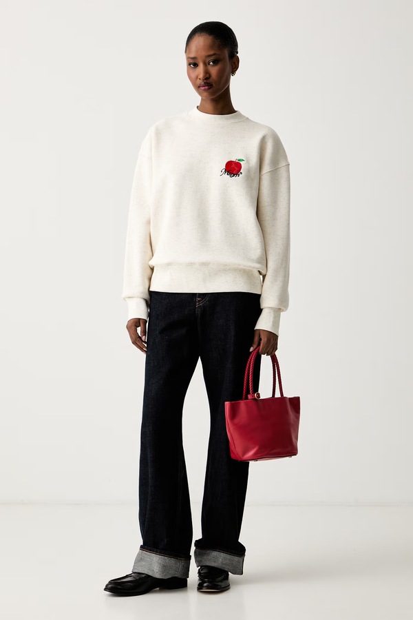 Кофта женская с хлопком MSGM цвет бежевый